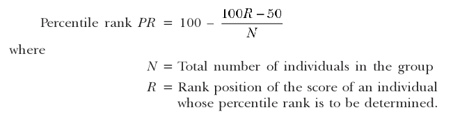 Percentile Rank